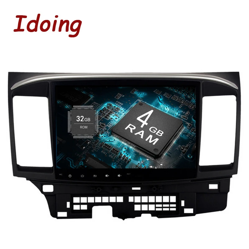 Idoing 2Din10. 2 &quot4G + 32G для Mitsubishi Lancer Android руль 8 ядерный Автомобильный GPS плеер