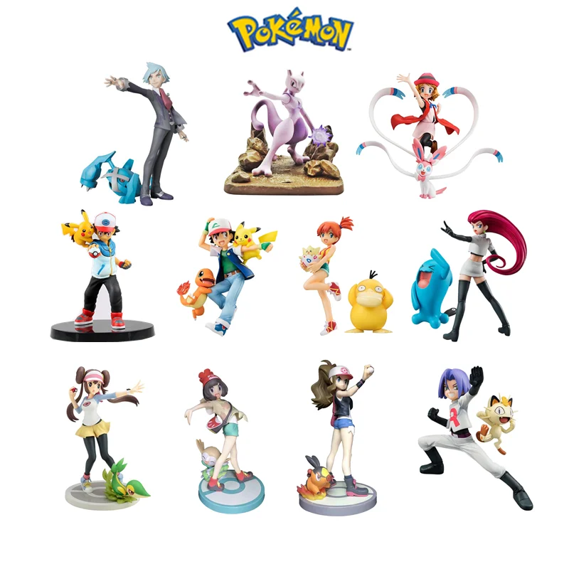 

Pokémon Anime Team Rocket Jesse James Pikachu Gray Triumph Team May Model Selene Serena Touko Mei Cartoon Characters Ash Ketchum