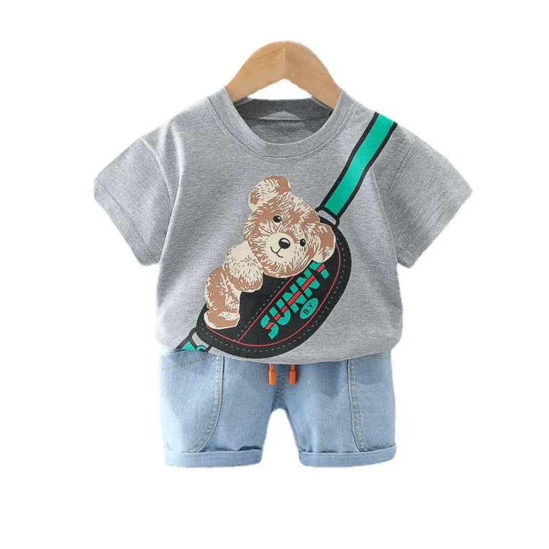 

New Summer Baby Girl Clothes Suit Children Boys Clothing Fashion T-Shirt Shorts 2Pcs/Sets Toddler Casual Costume Kids Tracksuits