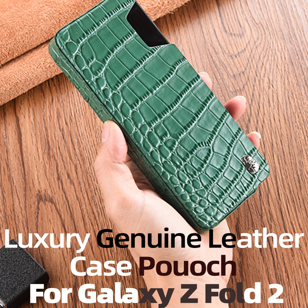

Роскошный чехол из натуральной кожи, сумка для Galaxy Z Fold 2, чехол для galaxy Z fold2 5G, противоударный чехол для galaxy fold