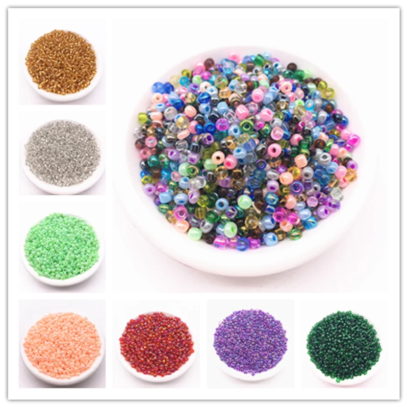 

15g/lot 2mm 3mm 4mm Crystal Spacer Czech Glass Seed Beads For Jewelry Making Handmade DIY Earring Necklace Charms