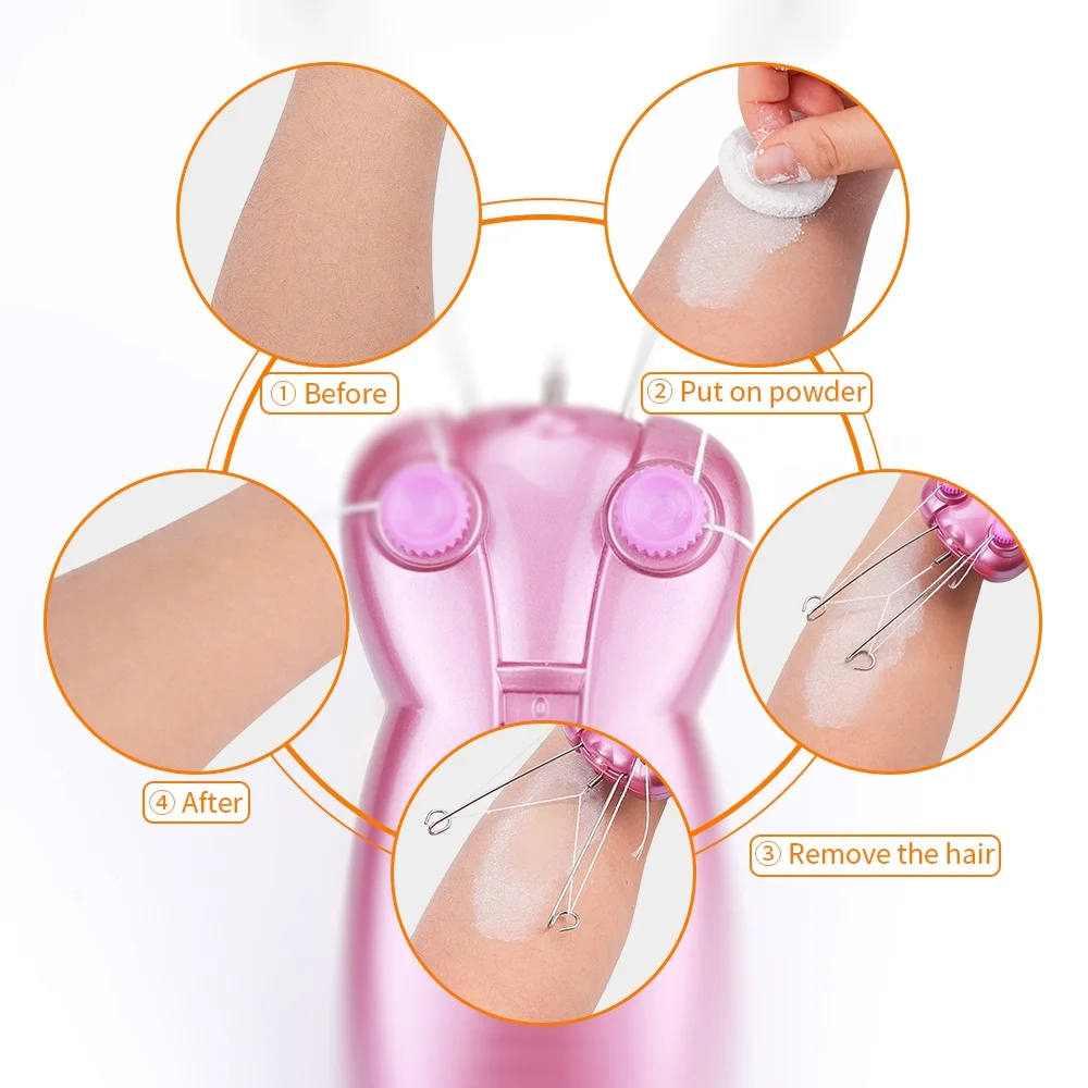 Женский портативный эпилятор инструмент для удаления волос Вращающаяся бритва