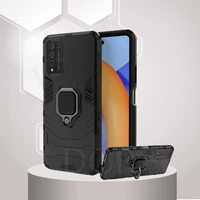 for huawei honor 10x lite case honor 9s armor finger ring bracket bumper kickstand case for honor 9x lite honor 9s honor 9c 9a