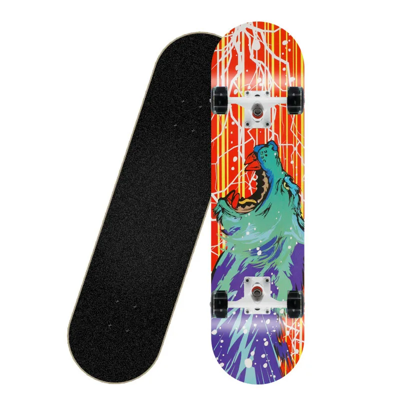 

Shingboard Skateboard Double Rocker Professional Wooden Extreme Sport Player Skate Board Boys Adult Longboards