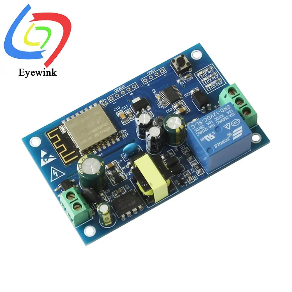 1-канальный сетевой релейный модуль ESP8266 220 В управление мобильным приложением Wi-Fi