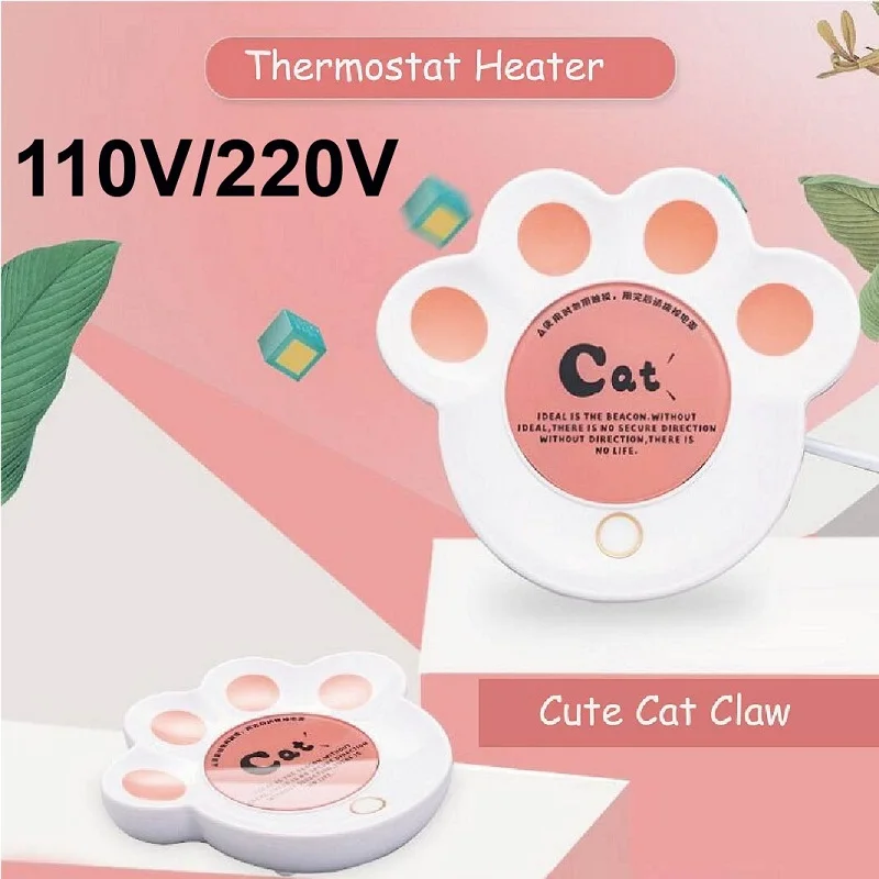 

Night Light Cat Claw Health Cup Office Base Heating Insulation Coaster 55 Degree Constant Temperature Coaster Student