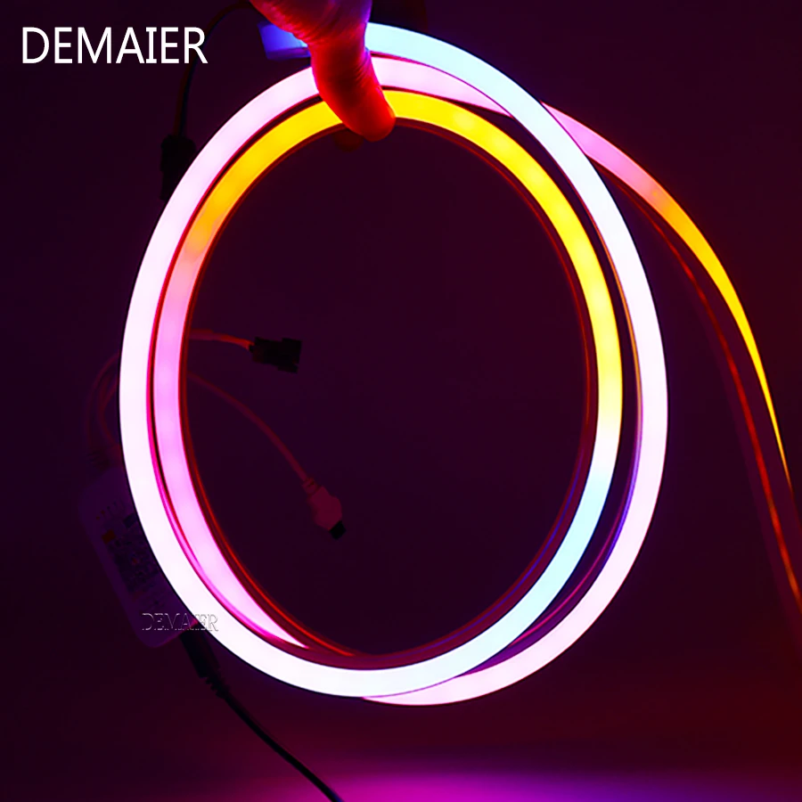 Гибкие светодиоды WS2812B Smart 5050 RGB из силикагеля гибкие неоновые Lichter Pixel Einzel гибкая