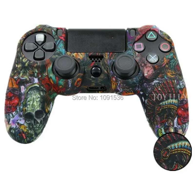 Противоскользящий силиконовый чехол для Sony PlayStation Dualshock 4 PS4 DS4 Pro тонкий защитный