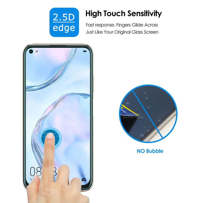 3pcs protective Glass For huawei p40 lite p30 light p20 pro p9 p10 p 40 30 20 smart Z 2019 screen protector tempered Film | Мобильные