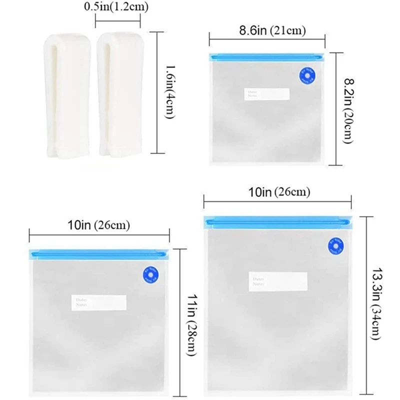 

1set Reusable Sealed Bags with Sealing 2 Clips & 330 Pcs Silicone Oil Paper Baking Tray Non-Stick Baking Paper