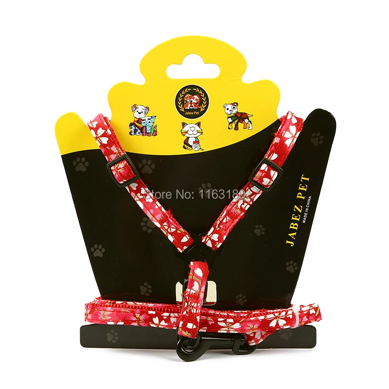 12 компл./лот регулируемый поводок для собак и кошек модный с принтом безопасный