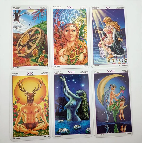 Английский Таро колесо года чтение Fate карты для личного использования