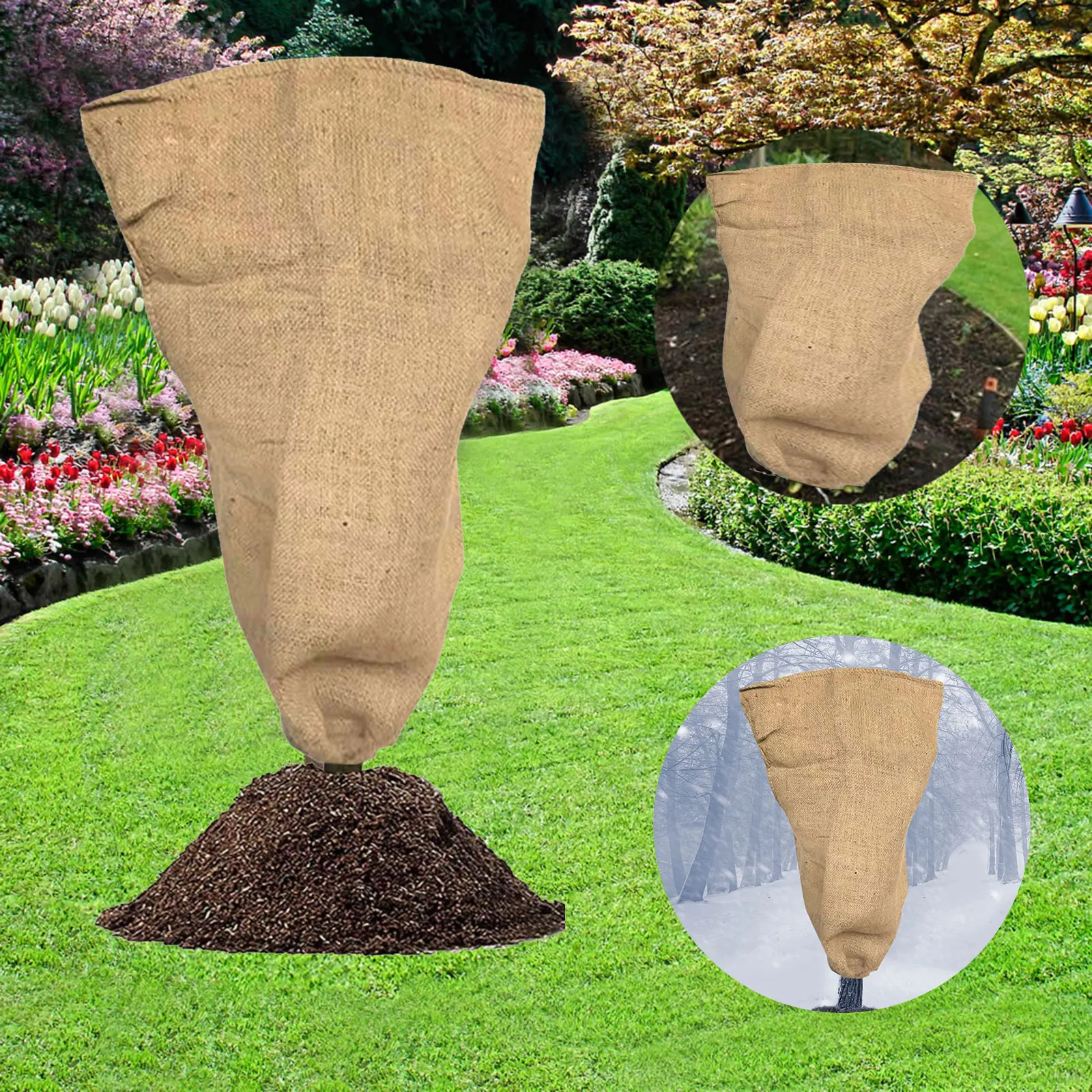 

Practical Plant Cover Freeze Protection Bag Cropper Cold Protection Reusable Winter Tree Covers for Outdoor Garden