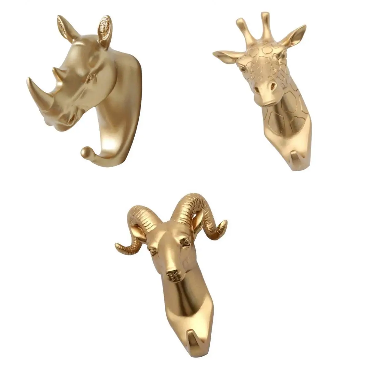 

3 Pieces Hook Home Storage Hook with Screws for Bathroom Living Room Bedroom