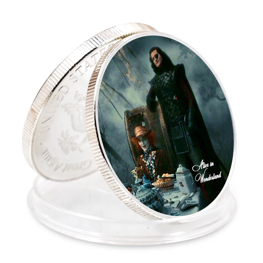 

Mother's Day Gift Alice Sliver Plated Coin Holiday Gift Art Craft Gift Home Decor Collection
