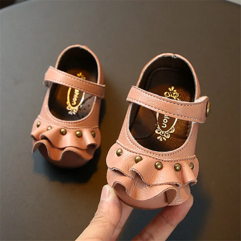 DIMI/обувь принцессы из мягкой кожи для новорожденных девочек детская обувь с