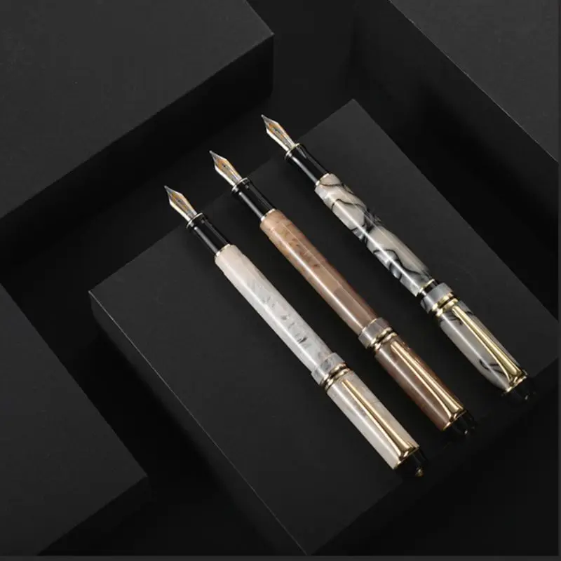 

Classic Acrylic Business M Nib Fountain Pen Signature Calligraphy Student School Supplies Writing Tool