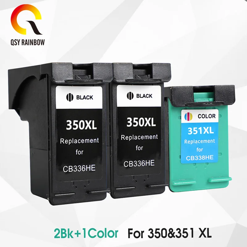 QSYRAINBOW пополнен 350XL 351XL картридж Замена для HP 350 351 hp чернильный с чернилами Deskjet D4260