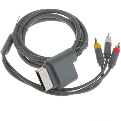 Композитный 3 RCA HD ТВ Аудио AV видео кабель высокой четкости оптический для Xbox360 Xbox