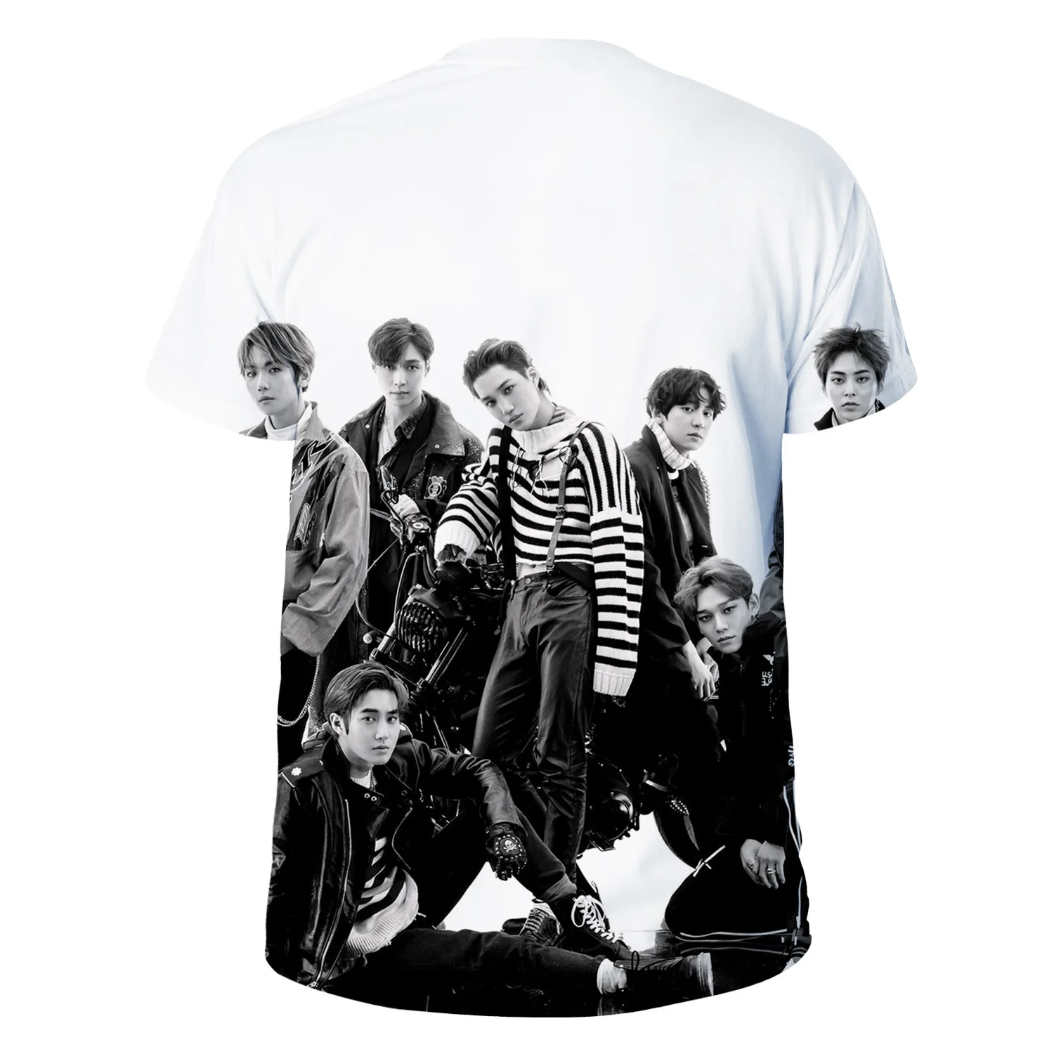 KPOP футболка EXO женская товар Повседневная Женская 2019 новый стиль Yicool 4XL|Футболки| |