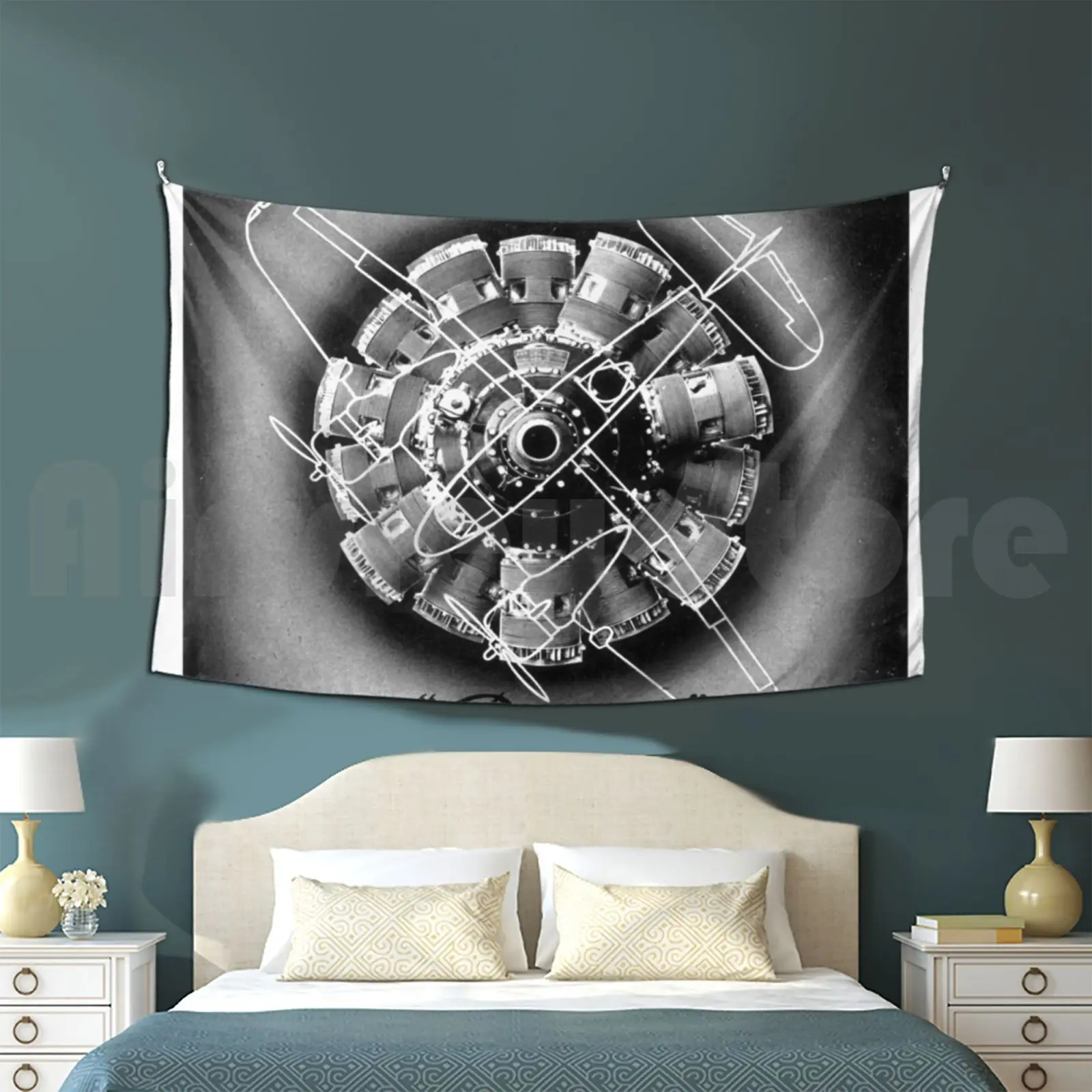 

Tapestry Vintage Wwii Advert #5-Bristol Hercules Engines 344 Wwii World War Two Second World