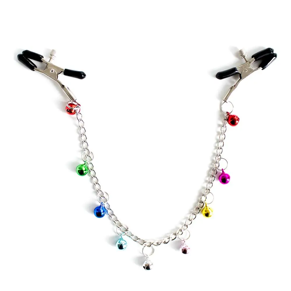 Зажимы для сосков секс-игрушка встряхивание 9 маленьких колокольчиков с цепочкой