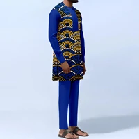african clothing for men print outwear and ankara pants 2 piece outfits ankara attire vintage suit casual dress robe a2116036