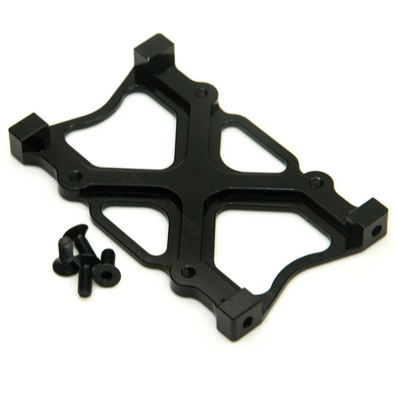 

1/10 Aluminum Alloy CNC Alloy Gear Box Mount Holder for 1/10 Rc Crawlers Axial SCX10 D90 D110,Black & Aluminum Bumper Mounting P