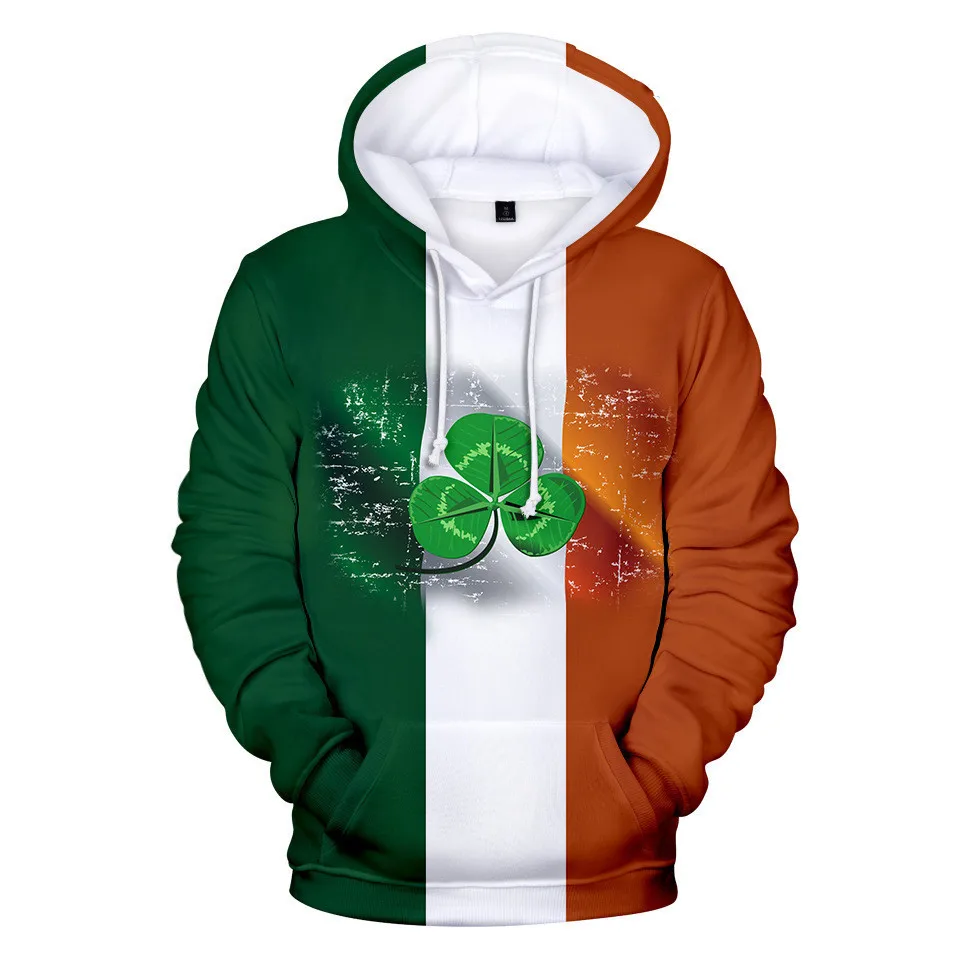

2022 hot fashion style Liverpool personality coat Irish Green printing figure men general high-quality jacket sweatshirt hoodie