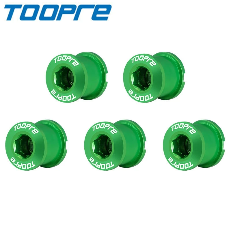 

TOOPRE Bike 9.6/10.6g Colour 5 Pcs Chainwheel Screws Aluminium Alloy Iamok Bicycle Chainring Nails Ultra Light
