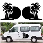 2 шт., виниловые наклейки на автомобиль, с рисунком пальмы