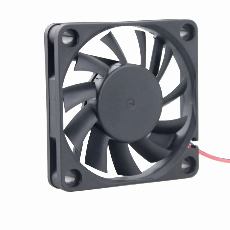 2 шт. Gdstime 2Pin DC 5 в 12 В 24 в 24 вольт 6 см 60x60x10 мм 60 мм двойной шариковый подшипник Бесщеточный вентилятор охлаждения 60 мм x 10 мм кулер