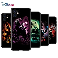 villain disney princess silicone black cover for apple iphone 13 12 mini 11 pro xs max xr x 8 7 6s 6 plus se phone case