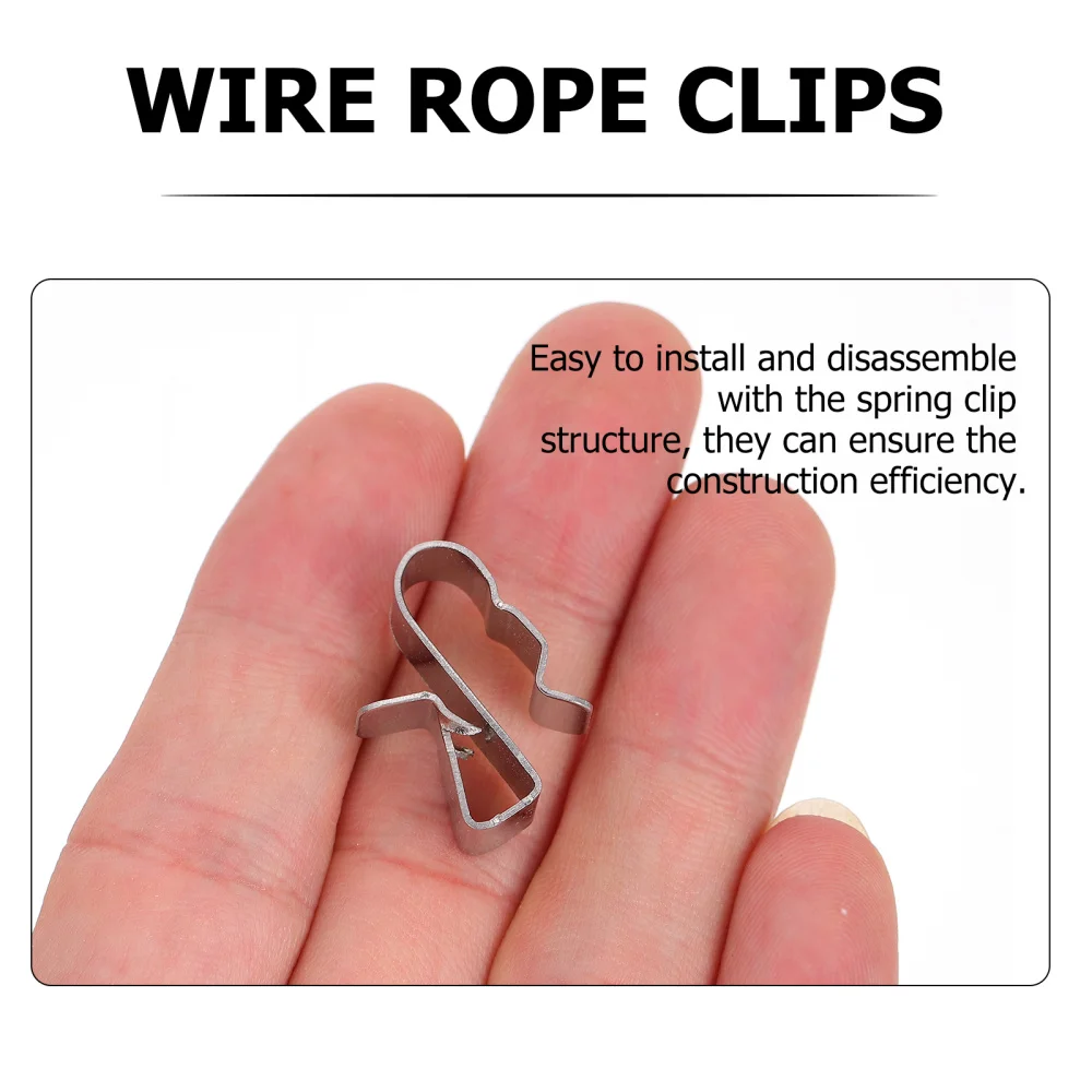 

1 Set 30pcs Stainless Steel Solar Panel Cable Clips Trailer Wire Clips (Silver)