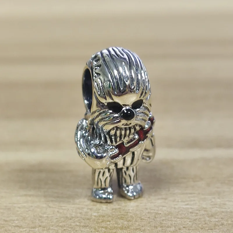 

Hot Sale Genuine 100% 925 Sterling Silver Wars co-branded Chubaka Charm Fit Original Bracelet Necklace DIY Jewelry