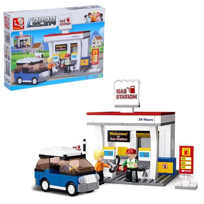 Конструктор Заправочная станция 167 деталей игрушки конструкторы б | Игрушки и
