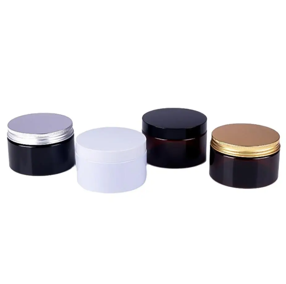 300 гр. прозрачная пластиковая бутылка сосуд горшок олова для эссенция маска лица