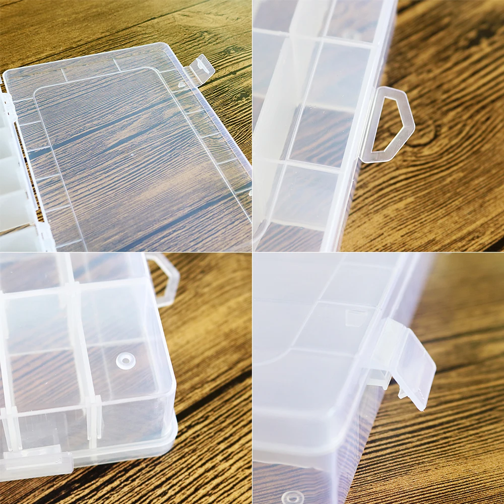 24/36 пластиковая прозрачная коробка для хранения стразы бусины кольцо серьги