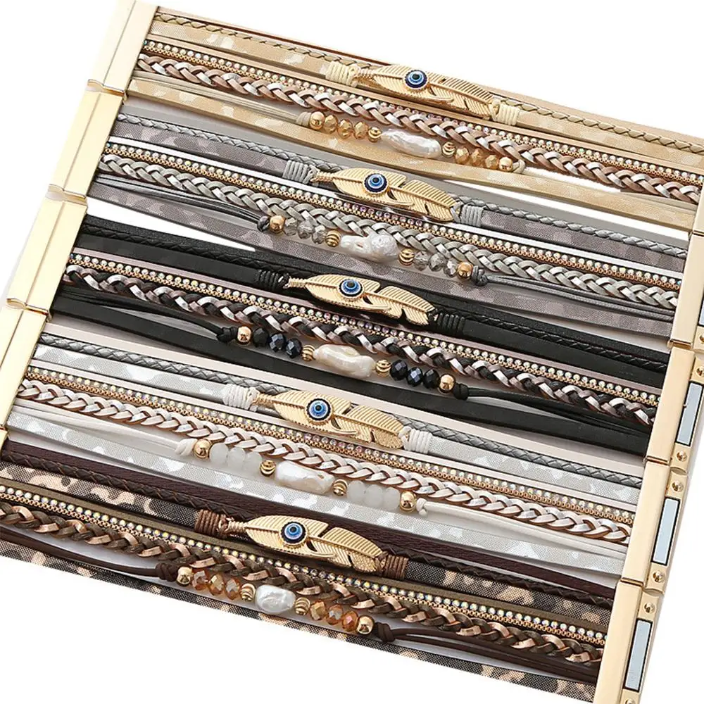 Поп Стиль Браслет дьявол глаз браслет с жемчужинами в стиле барокко женский