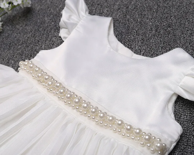 Детские одежды для крестин празднования первого дня рождения девочки шифоновое