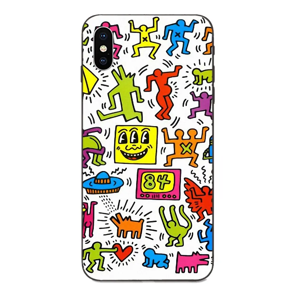 2019 Забавный Кит Харинг работает для Galaxy C5 C7 J1 J2 J3 J330 J5 J6 J7 J730 M20 M30 Ace Core Max Мини Plus Prime