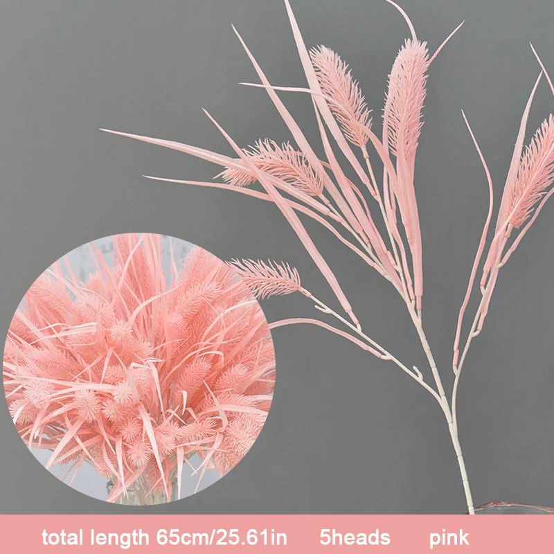 

European-style simulation plastic reed flower wedding home decoration green plant fake flower home colorfuldecoration Photo prop