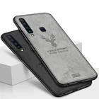 Тканевый чехол с оленем для Galaxy A10 A20 A30 A40 A50 A60 A70, мягкий чехол-накладка для Samsung S8 S9 S10 Plus A6 A8 J4 J6 A750 2018