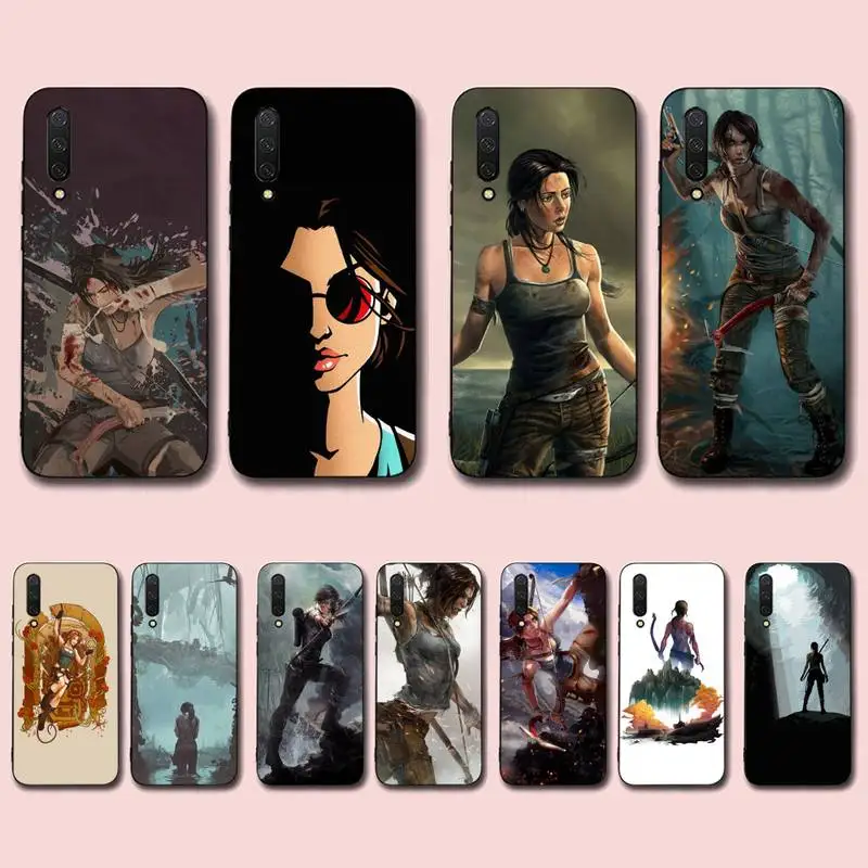 

FHNBLJ Lara Croft Tomb Raider Phone Case for Xiaomi mi 9 8 10 5 6 lite F1 SE Max 3 2 mix 2s