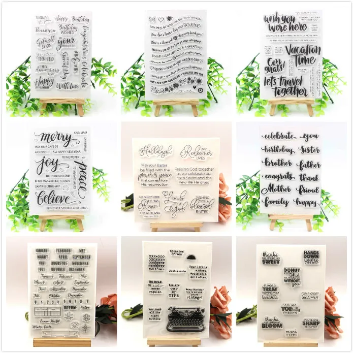 Винтажный прозрачный силиконовый штамп VUAWRTG для скрапбукинга сделай