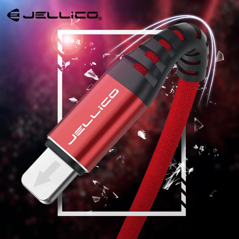 Jellico USB кабель для iPhone 11 X XS 8 7 6 Plus iPad Mini 4 быстрое зарядное устройство для зарядки данных синхронизировать мобильный телефон зарядное устройство