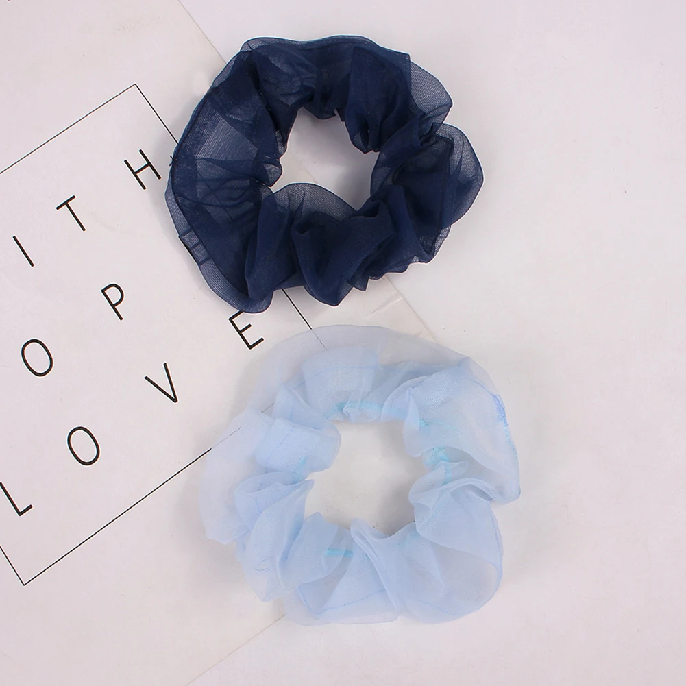 Однотонные черно белые резинки для волос аксессуары держатели хвоста подарки