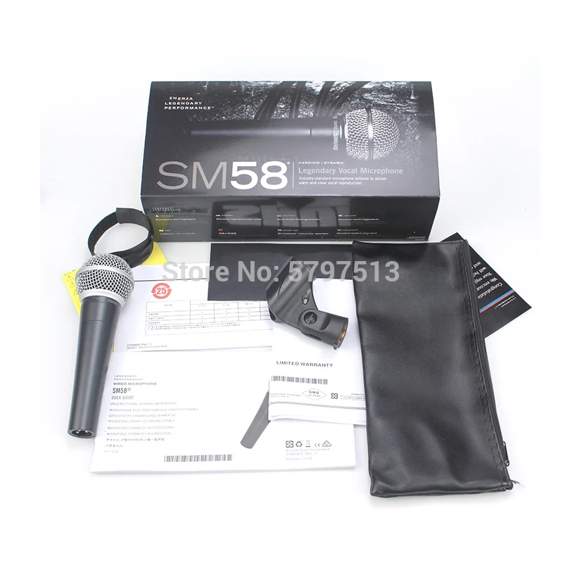 

Top Quality SM58S Vocal Dynamic SM58-LC SM 58 microphone SM58 microfone professional for shure microphone karaoke KTV stage show