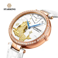 starking women watch 2020 brand luxury leather capricorn constellation ladies watch fashion casual simple wristwatch clock women