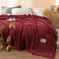 solid thickness red wine color soft blankets throw blanket for beds fleece blanket blanket winter warm bed cover for beds